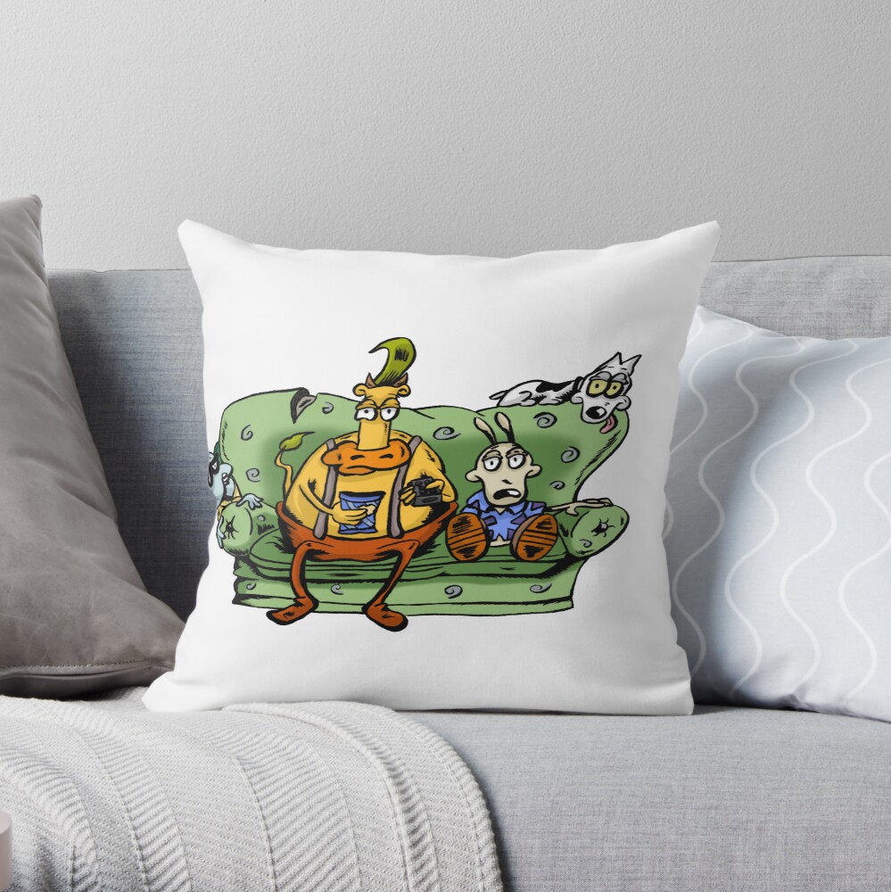 Cartoon Rocko S Modern Life Throw Pillow