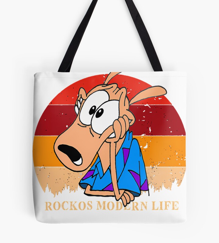 Rocko S Modern Life Vintage Cartoon Movies Tote Bag