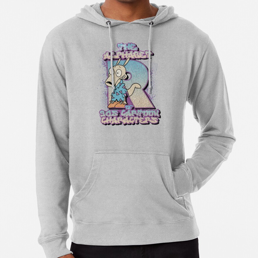 The Alphabet Of 90s Cartoon Characters Letter R Is For Roco Hoodie