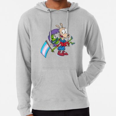 ssrcolightweight hoodiemensheather greyfrontsquare productx1000 bgf8f8f8 38 - Rocko's Modern Life Store