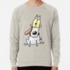 ssrcolightweight sweatshirtmensoatmeal heatherfrontsquare productx1000 bgf8f8f8 6 - Rocko's Modern Life Store